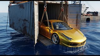 Den Ferrari Found Deep Under The Ocean Unbelievable Recovery