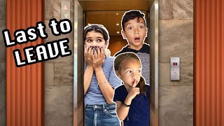 LAST TO LEAVE the ELEVATOR!!   Last to get OFF wins $$$!
