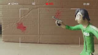 Shooting Desert Eagle 50 a.e pistol (a Claymation stop motion animation)