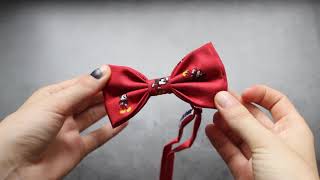 Red Mickey Mouse bow tie