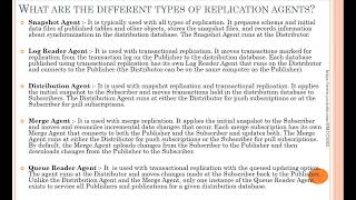 #replication #agent in #sqlserver #interviewquestions #educational