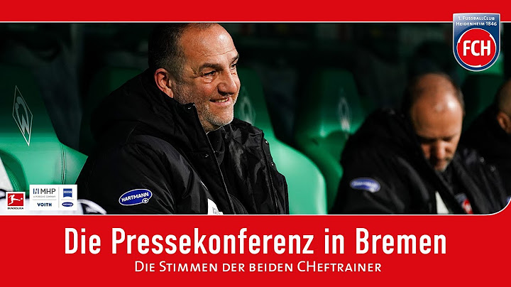 Die Pressekonferenz nach dem Spiel gegen den SV Werder Bremen