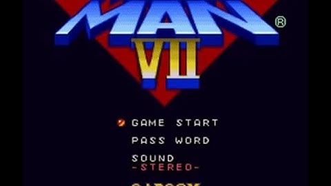 Mega Man 7 - Opening & Title Screen