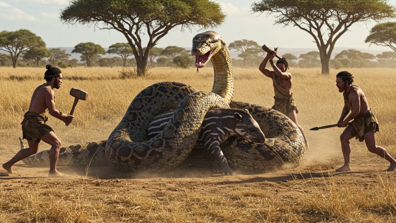 Life 5.5 Million Years Ago | How Early Homo habilis Saved a Capybara from a Giant Python