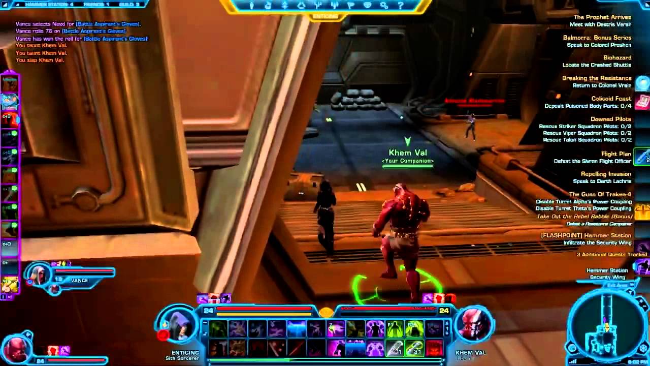 Dorkerific plays SWTOR! Starring Vancy Pants aka VanceStevenh |2|