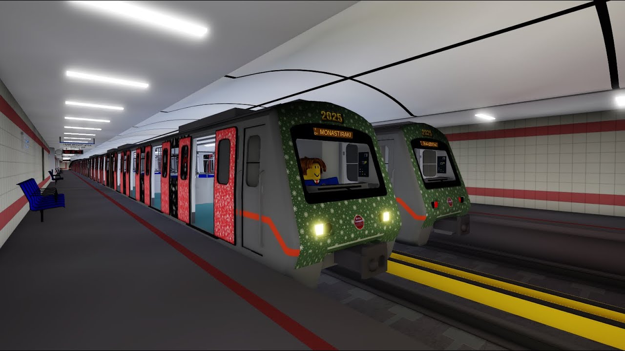 Metro transport Roblox (NEW UPDADE) doukissis Plakentias-monastiraki