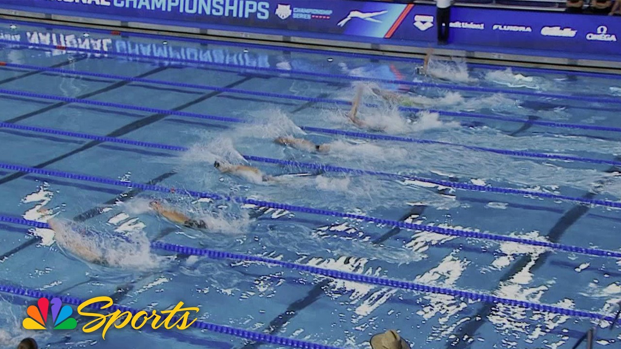 Quintin McCarty edges Jack Wilkening by two hundredths in men's 50m backstroke | NBC Sports