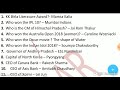 Top 51 Current Affairs Questions For Railways ALP/Technician CBT 2