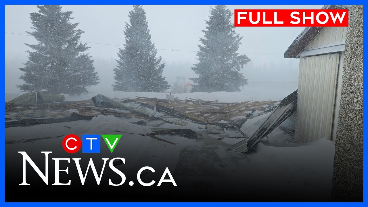 Swimming pool roof blew off, damaged school | CTV News Edmonton at Six for March 9, 2026