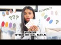 NON-TOXIC STICK ON GEL NAILS?! | ManiMe 10-free stick on gel nails, are they any good?!