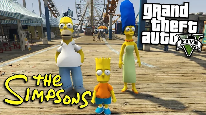 GTA 5 Mods - THE SIMPSONS MOD w/ BART, HOMER & MAR...