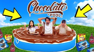 CHOCOLATE BATH CHALLENGE | Rimorav Vlogs