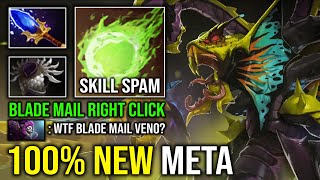 NEW META Blade Mail Universal Right Click Carry Venomancer 100% Full Aghanim Unlimited Poison Dota 2