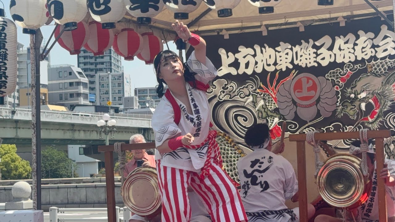 令和７年　中之島まつり　上方地車囃子保存会　地車囃子　龍踊り