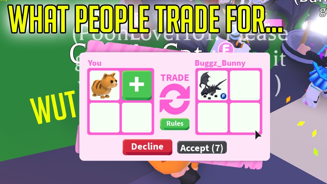What People Trade For A Ginger Cat In Adopt Me Youtube - what people trade for neon pink cat adopt me roblox youtube