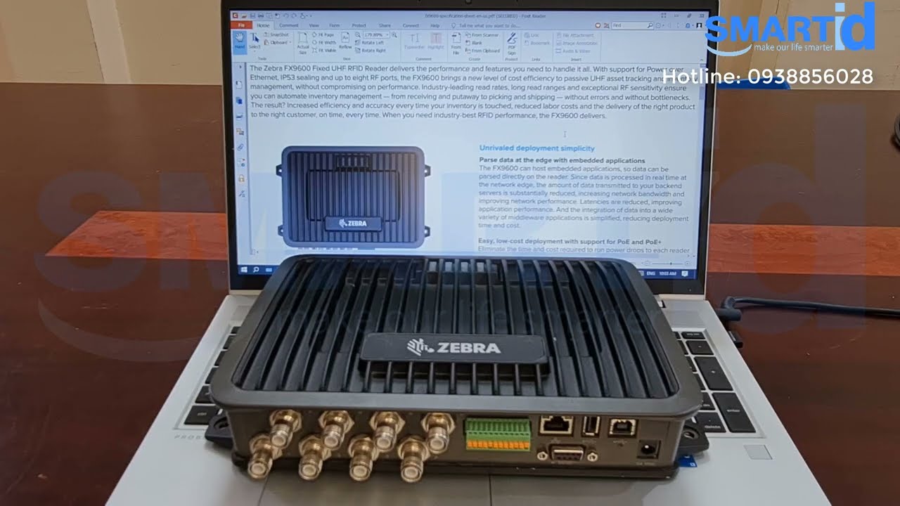 Giới thiệu đầu đọc RFID cố định Zebra FX9600 RFID  Fix Reader