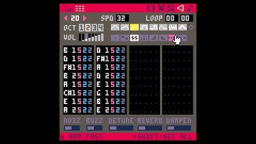 Pico 8 Note Tracker Absolutely RIPS