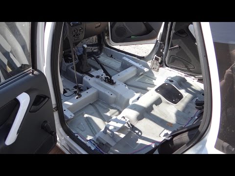 Lada Granta - шумоизоляция пола салона.