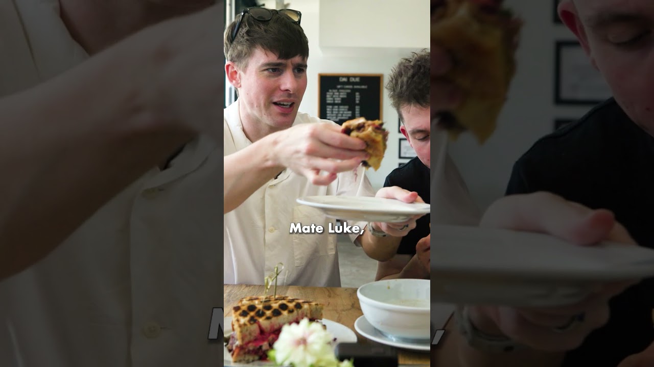 Two Brits try Bone Broth Soaked Sandwich!