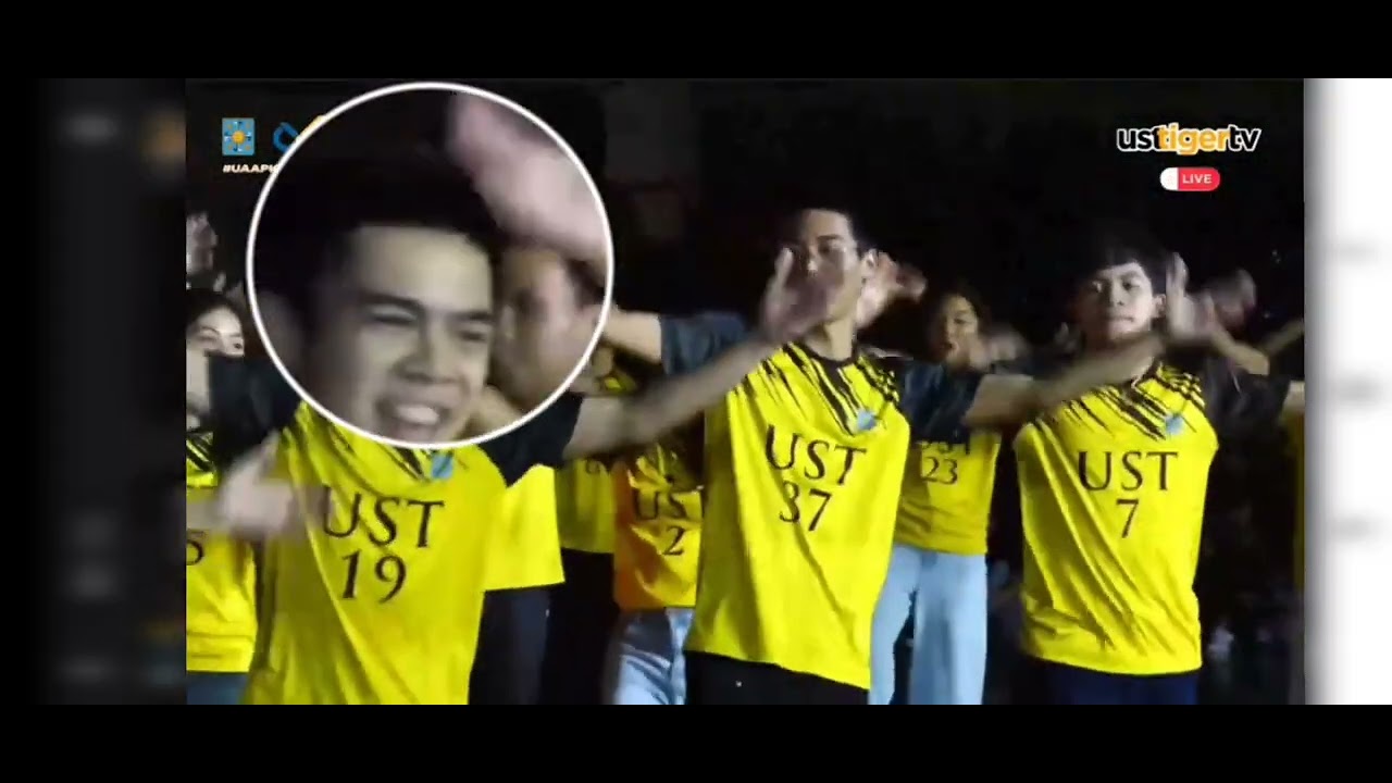 Football team UST Golden Strikers in UAAP kick off party 2025 || our kuya Shem² || MA²EL