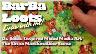 The Lorax | Dr. Seuss Inspired Art Process | Web of Pen