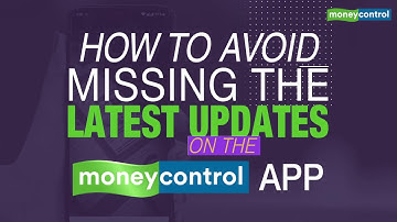 Special Feature | How to get notifications from  Moneycontrol App