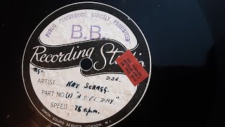 A Soft Day sung by Kay Scragg Contralto Private Recording 78 rpm Acetate