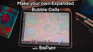 Expansion Cells Tutorial, IbisPaint Digital Fluid Art #fluidart #ibispaintx #digitalart