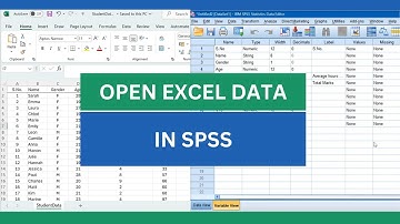SPSS 1: Open Excel Data in SPSS