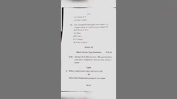 M.Sc. 4th Sem. Mathematics (Advanced Functional Analysis) June 2022 #mcbu @studywithms2346