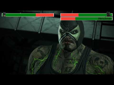 Batman vs. Bane with healthbars