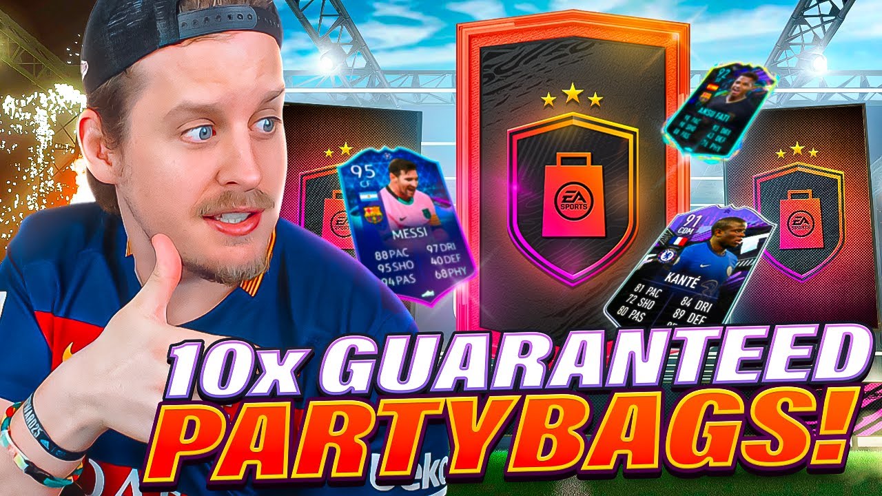 INSANE PARTY BAGS?! 10X GUARANTEED PARTY BAG PACKS! FIFA 21 Ultimate