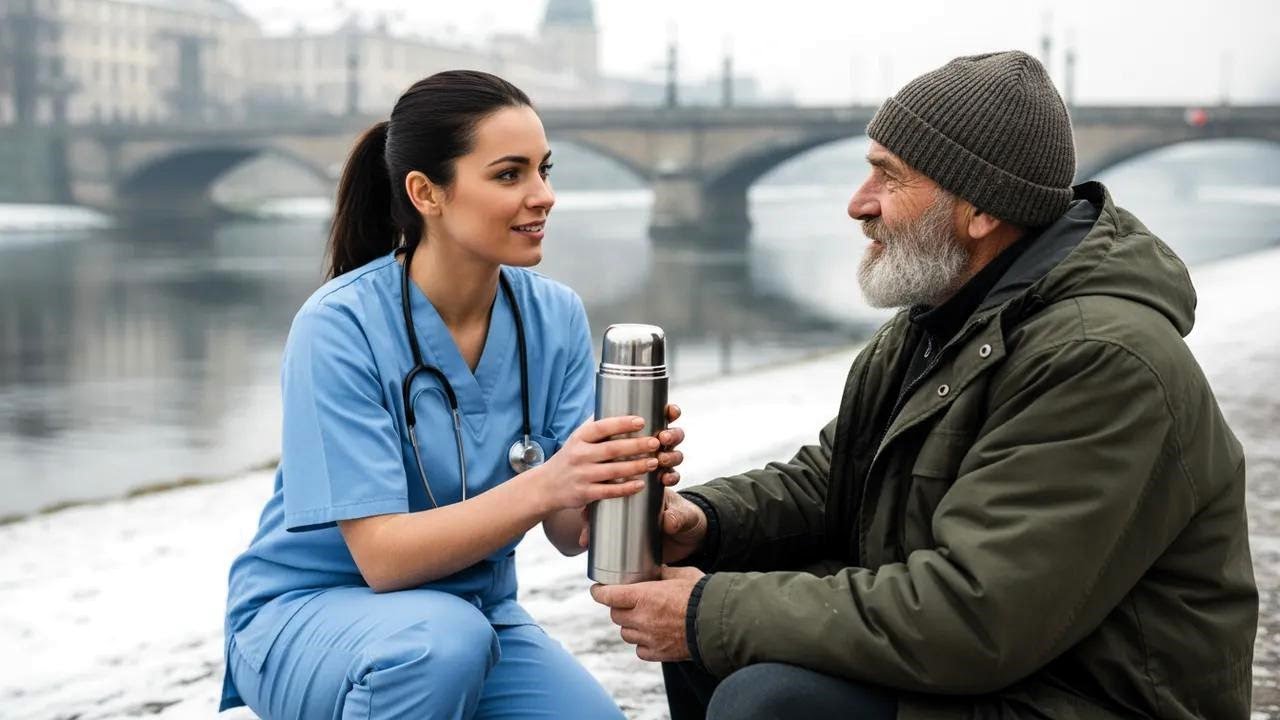 Karmiła bezdomnego weterana przez zimę — aż w dniu jej wesele nagle wkroczyli żołnierze