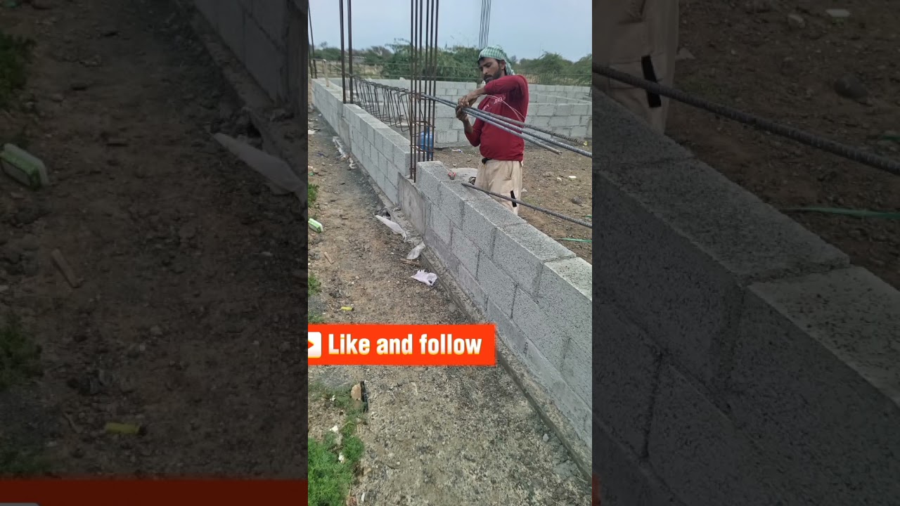 Boundary tie beam work 