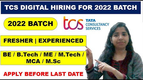 TCS Digital Hiring 2022 Batch | TCS Latest Recruitment 2022 | Any Graduate | Test Pattern