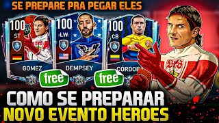 GER 100 GRÁTIS FAÇA ISSO COMO SE PREPARAR P/ EVENTO HEROES *TUDO REVELADO* | FIFA MOBILE 22