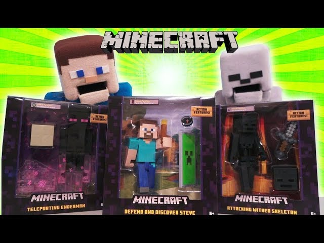 Bonecos Steve E Golem De Ferro Armadura Minecraft Playset - R$ 222,9