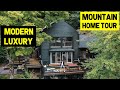 MODERN LUXURY MOUNTAIN HOME! Off-Grid Black Designer Home (Full Tour)