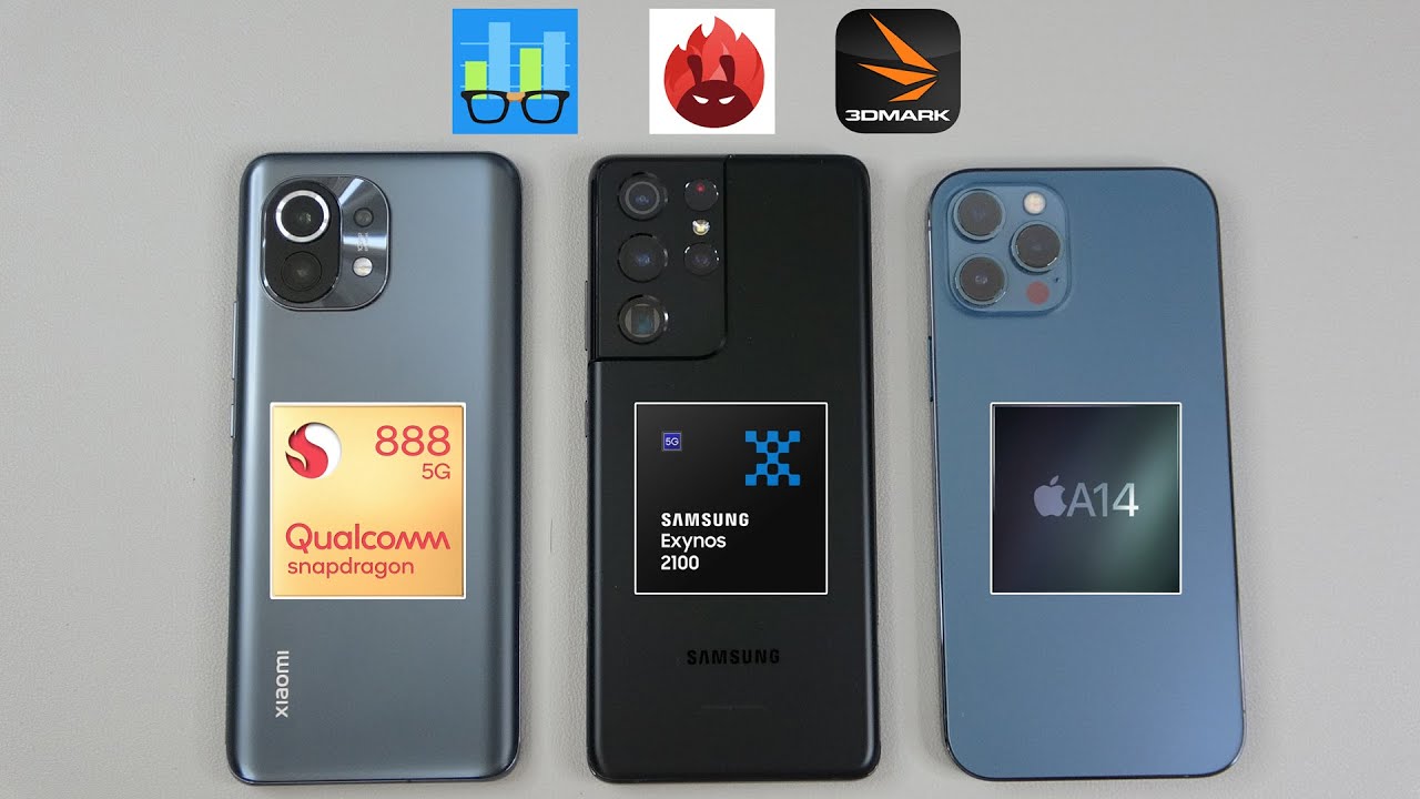 Xiaomi Mi 11 Global EU ROM vs Samsung S21 Ultra vs iPhone