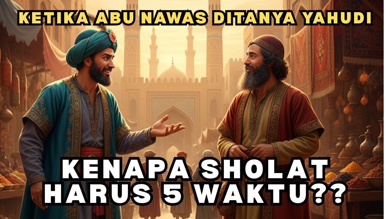 ABU NAWAS KETIKA DITANYA ORANG YAHUDI !! KENAPA SHOLAT HARUS 5 WAKTU?” JAWABANNYA TAK TERDUGA !!
