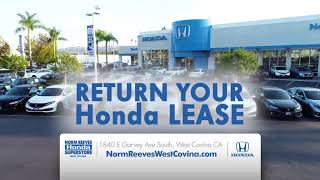 Return Your Honda Lease Today to Norm Reeves Honda Superstore West Covina!