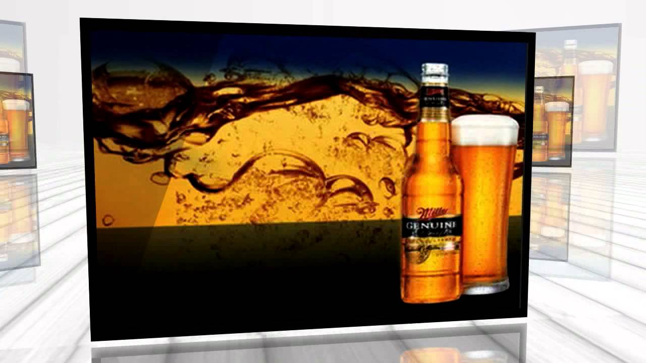 Miller Genuine Beer Bar Stretched Canvas Print Sign