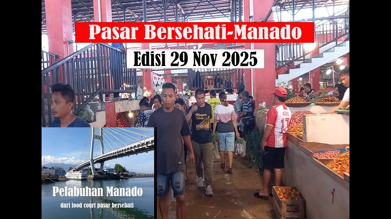 Pasar Bersehati Manado menjelang Bulan Natal 2025 harga harga masih normal, PD Pasar terus berbenah