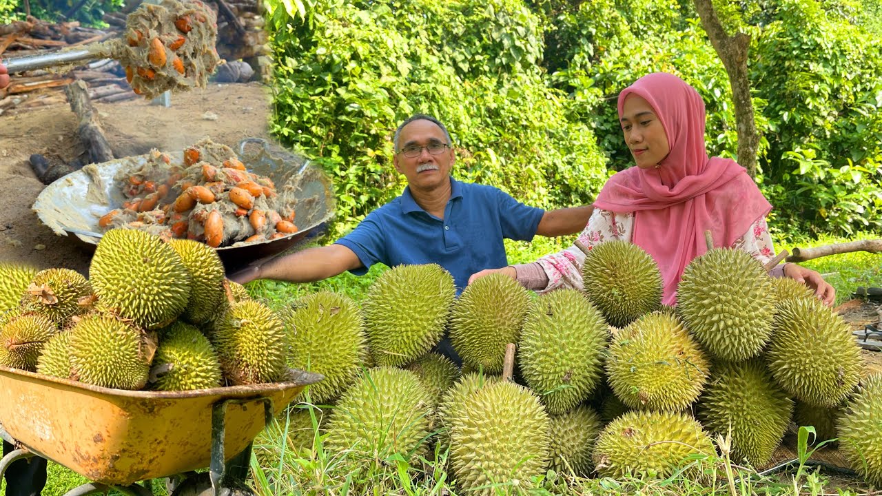 Kami masak ini supaya tetap blh makan DURIAN walaupun musim dah habis lMaking Yummy Durian Dessert