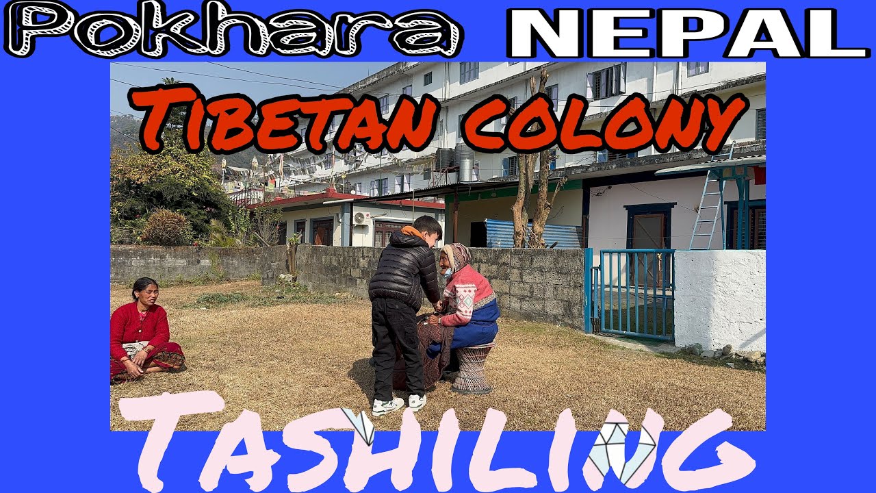 Tibetan Colony In Nepal Pokhara || Tashiling || cute Grandma #tibetanvlogger #views #pokhara #nepal