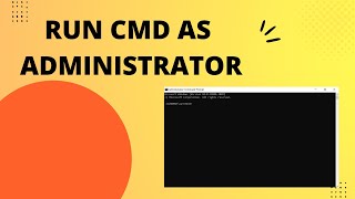 HOW TO RUN CMD AS ADMINISTRATOR IN WINDOWS | GENERAL COMPUTER GUIDE AND FIX