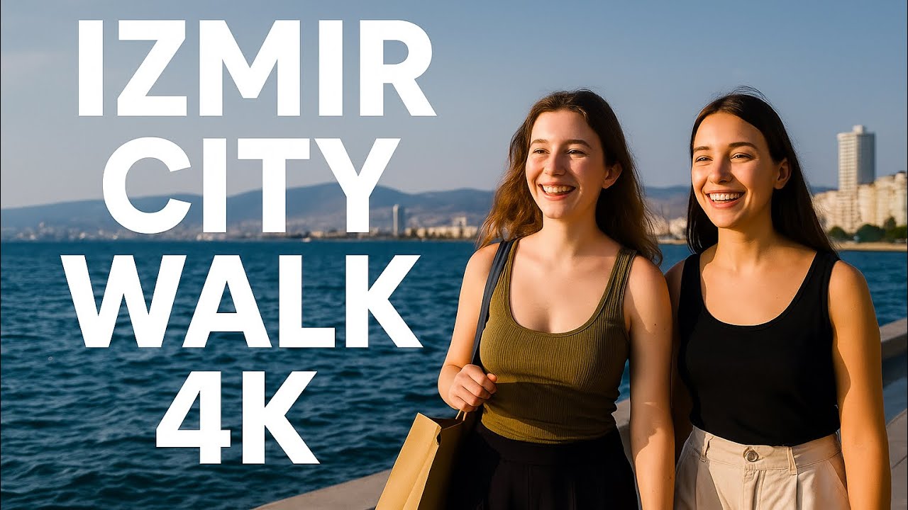 Izmir City Walk | Beautiful Streets, Seaside & Lively Atmosphere in 4K