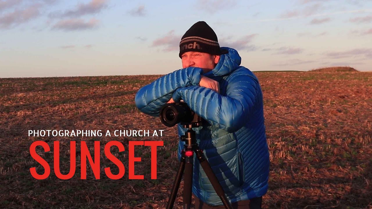 Фотографирование церкви на закате