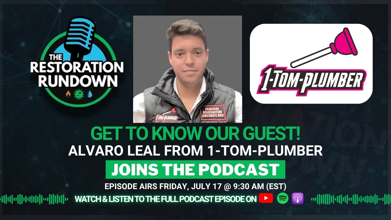 Alvaro Leal from 1-Tom-Plumber Joins the podcast this Friday