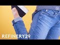 How denim jeans are made  how stuff is made  refinery29